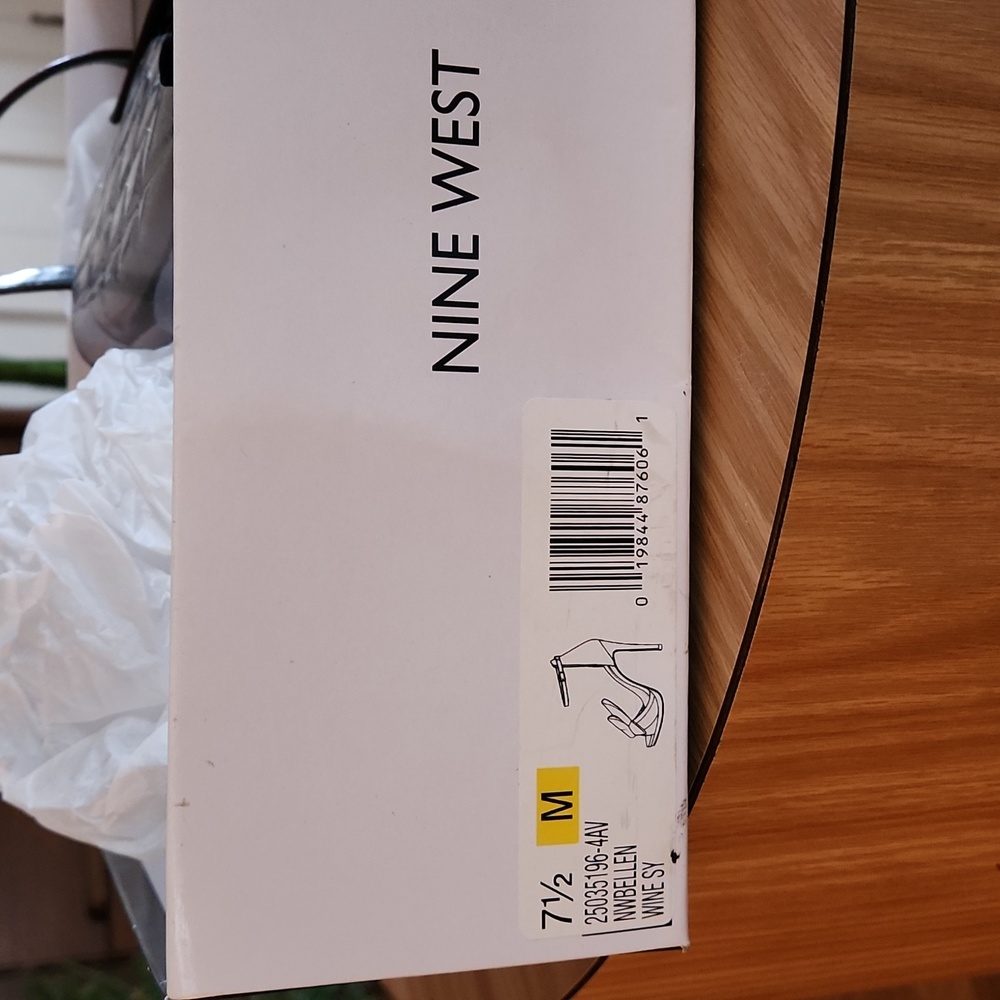 Nine West Burgundy Wine Stellitto Size 7.5